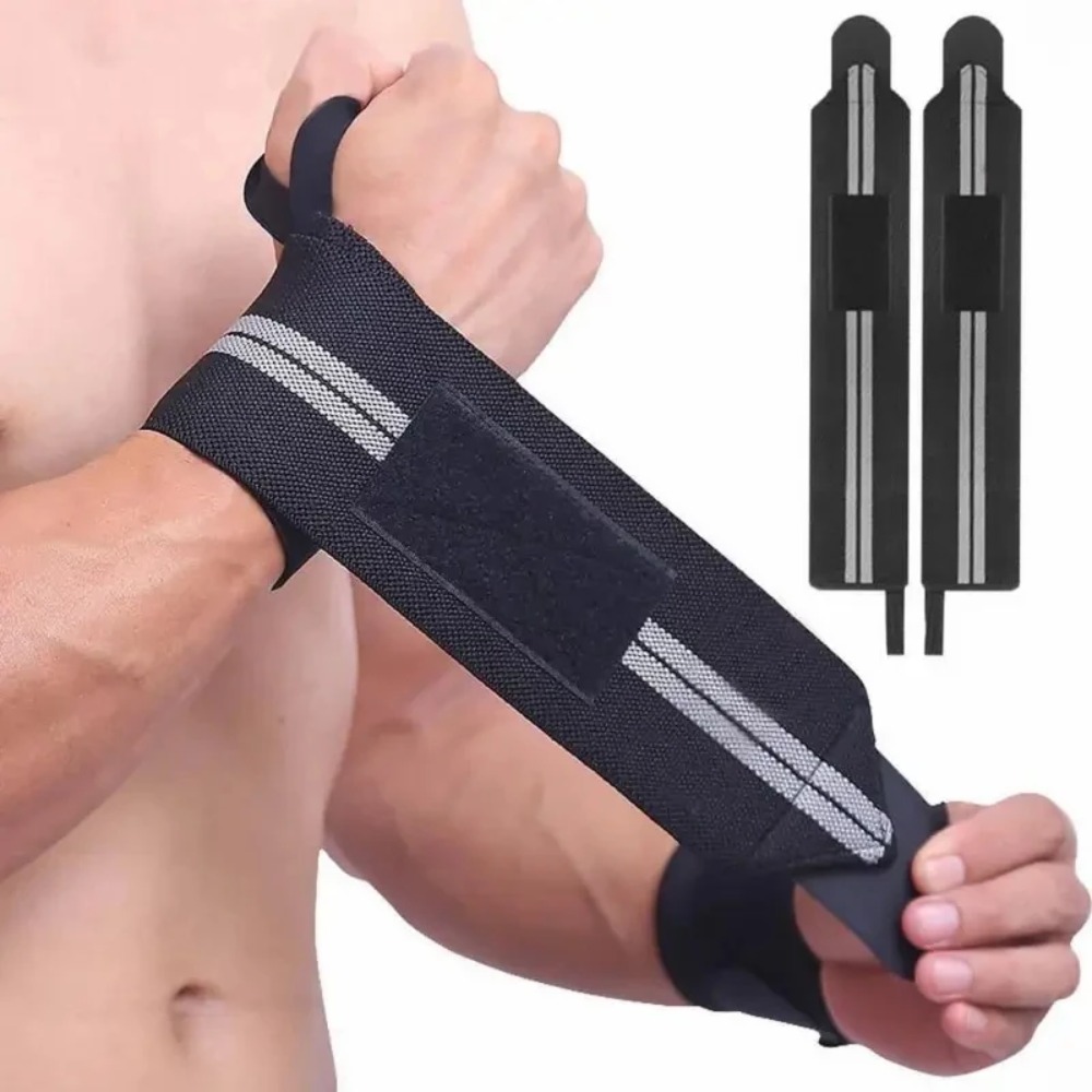 2 pcs Elastic Wrist Wraps, Wri - огляд і ціна Wrist Wraps Weightlifting Support