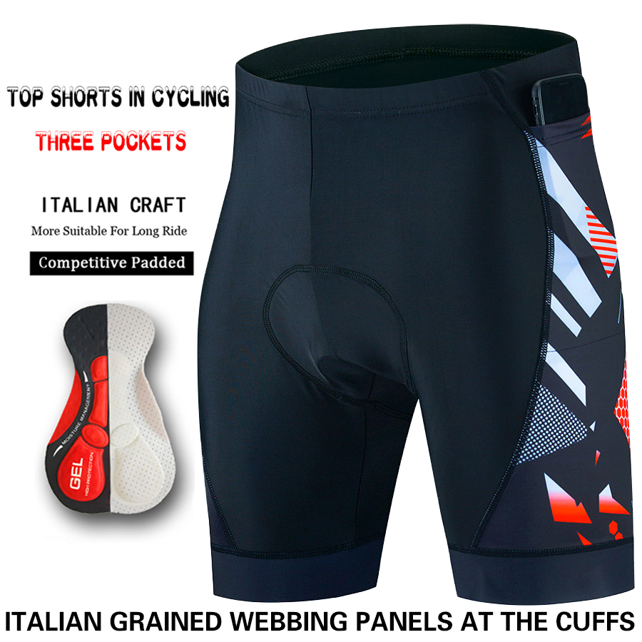 Three pocket Cycling Shorts Bi - огляд і ціна Padded Cycling Shorts 5D Gel
